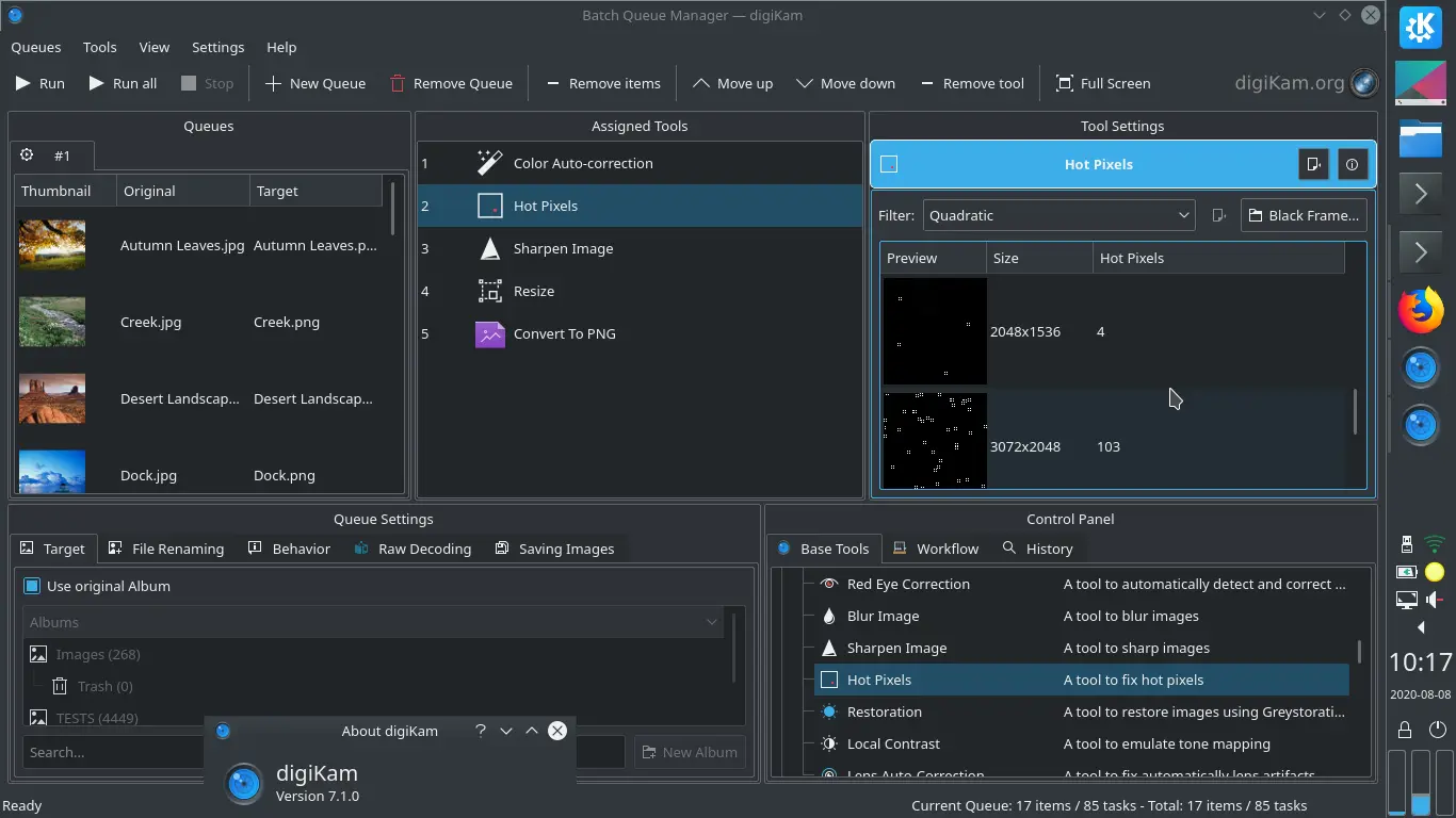 Batch Queue Manager version of Hot Pixels Fixer